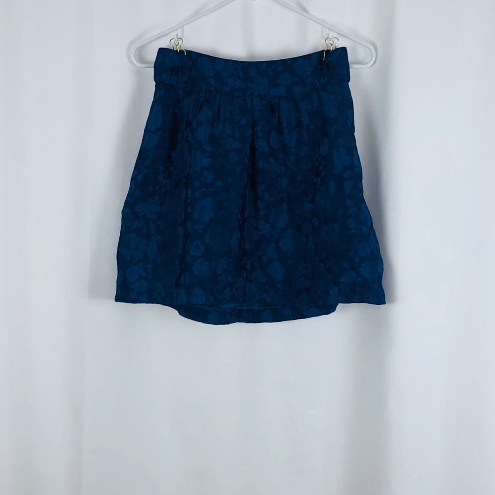 Tulle Anthropologie jacquard miniskirt pockets S - Picture 6 of 14